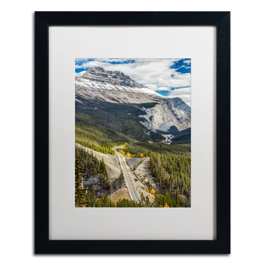 Pierre Leclerc Icefield Parkway Black Wooden Framed Art 18 x 22 Inches Image 1