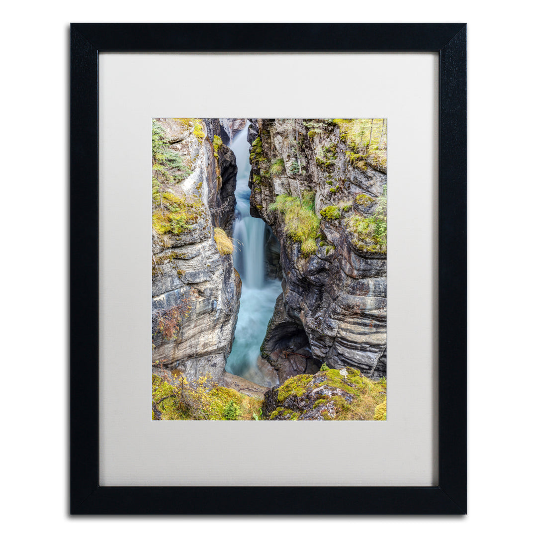 Pierre Leclerc Maligne Canyon Black Wooden Framed Art 18 x 22 Inches Image 1