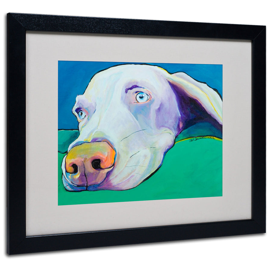 Pat Saunders-White Fritz Black Wooden Framed Art 18 x 22 Inches Image 1