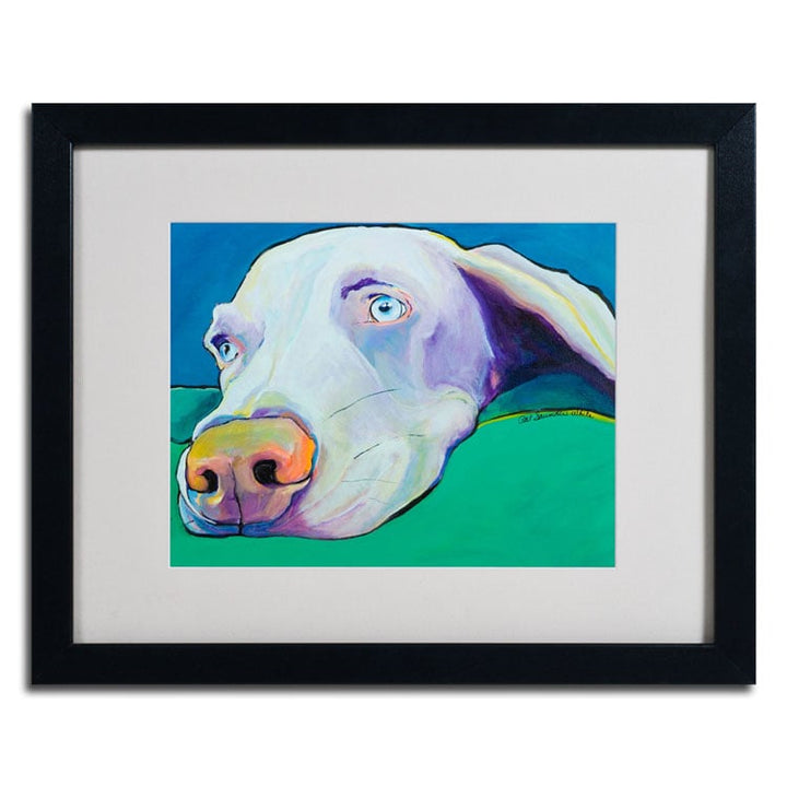 Pat Saunders-White Fritz Black Wooden Framed Art 18 x 22 Inches Image 2