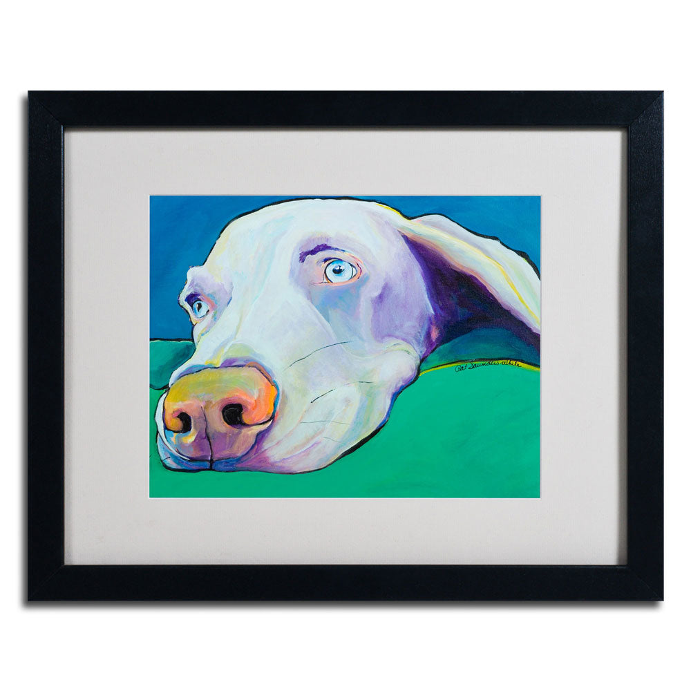 Pat Saunders-White Fritz Black Wooden Framed Art 18 x 22 Inches Image 3