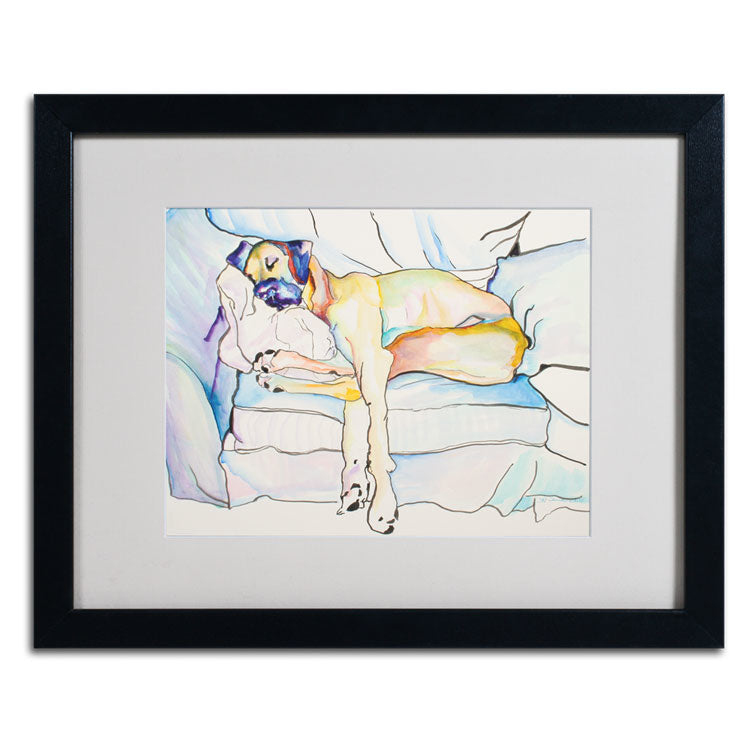 Pat Saunders Sleeping Beauty Black Wooden Framed Art 18 x 22 Inches Image 2