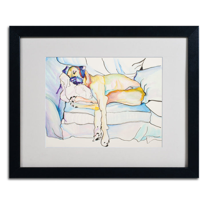 Pat Saunders Sleeping Beauty Black Wooden Framed Art 18 x 22 Inches Image 3