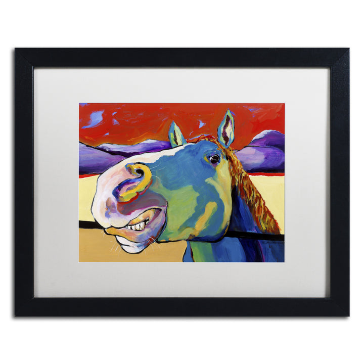 Pat Saunders-White Eye to Eye Black Wooden Framed Art 18 x 22 Inches Image 1