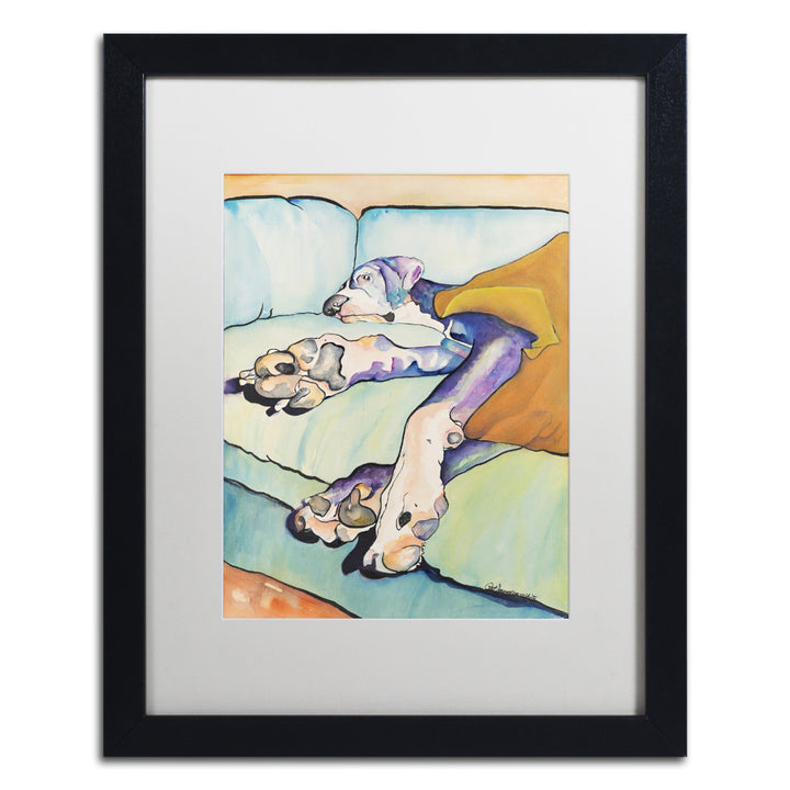 Pat Saunders-White Sweet Sleep Black Wooden Framed Art 18 x 22 Inches Image 1