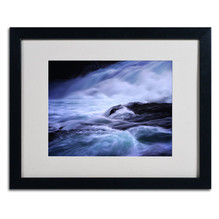 Philippe Sainte-Laudy Blue Stream Black Wooden Framed Art 18 x 22 Inches Image 2