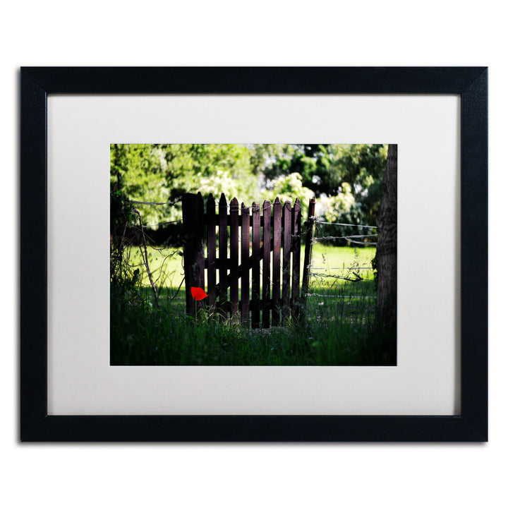 Philippe Sainte-Laudy Press the Red Button Black Wooden Framed Art 18 x 22 Inches Image 1