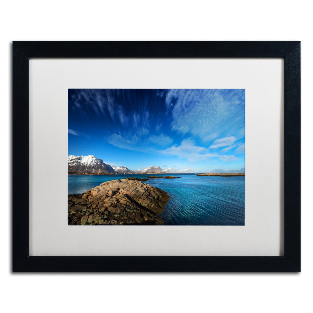 Philippe Sainte-Laudy Blue Moment Black Wooden Framed Art 18 x 22 Inches Image 1