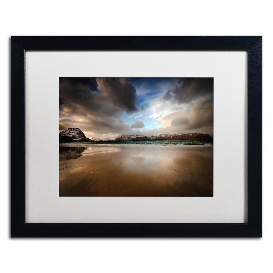 Philippe Sainte-Laudy Ramberg Beach Black Wooden Framed Art 18 x 22 Inches Image 1