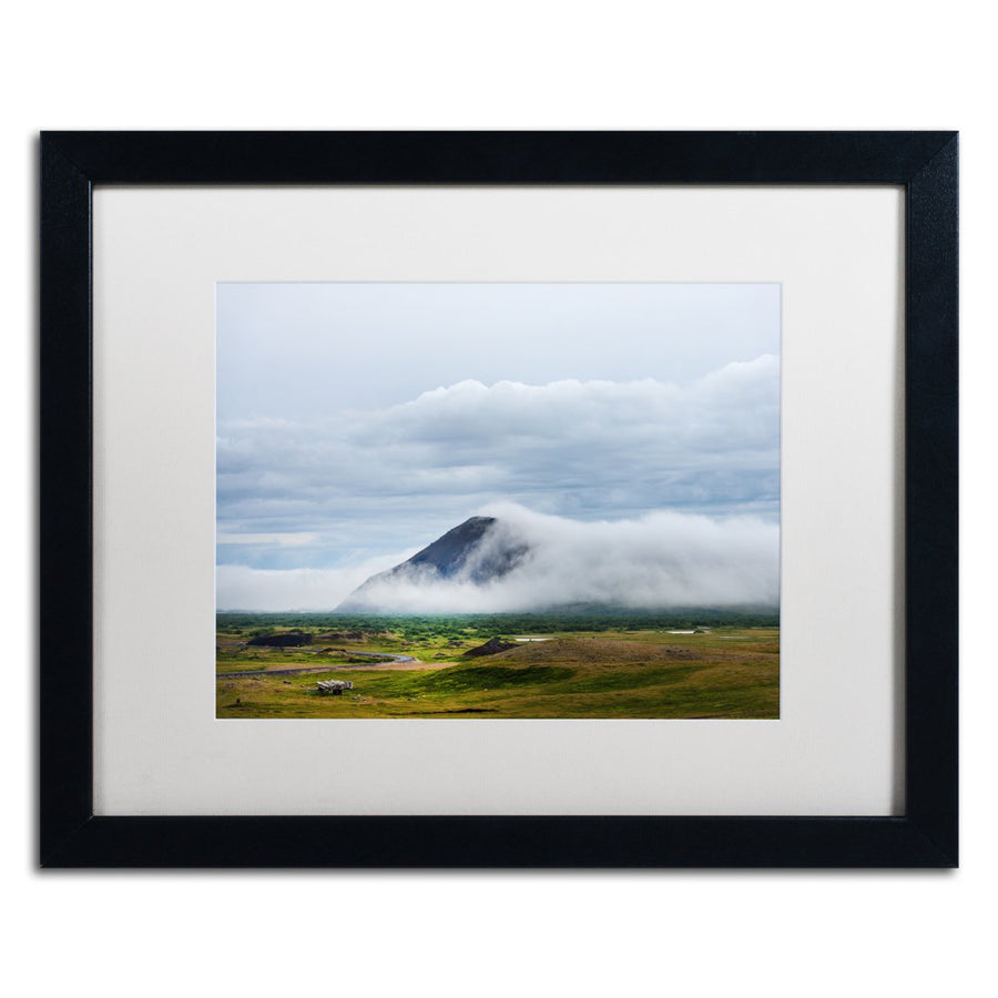 Philippe Sainte-Laudy Black Mountain Side Black Wooden Framed Art 18 x 22 Inches Image 1