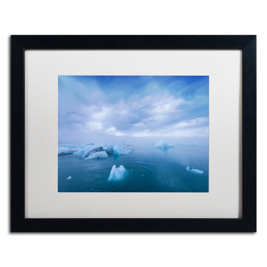 Philippe Sainte-Laudy Blue Atmosphere Black Wooden Framed Art 18 x 22 Inches Image 1