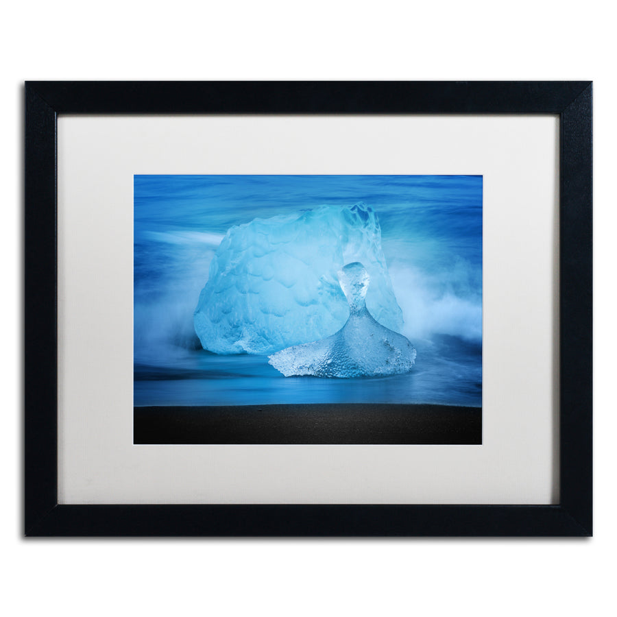 Philippe Sainte-Laudy Blue Jewel Black Wooden Framed Art 18 x 22 Inches Image 1