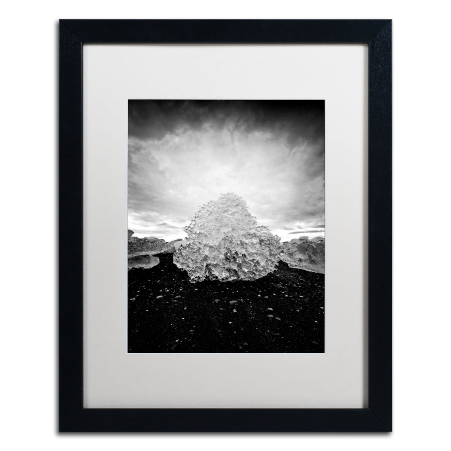 Philippe Sainte-Laudy Ice Diamond Black Wooden Framed Art 18 x 22 Inches Image 1