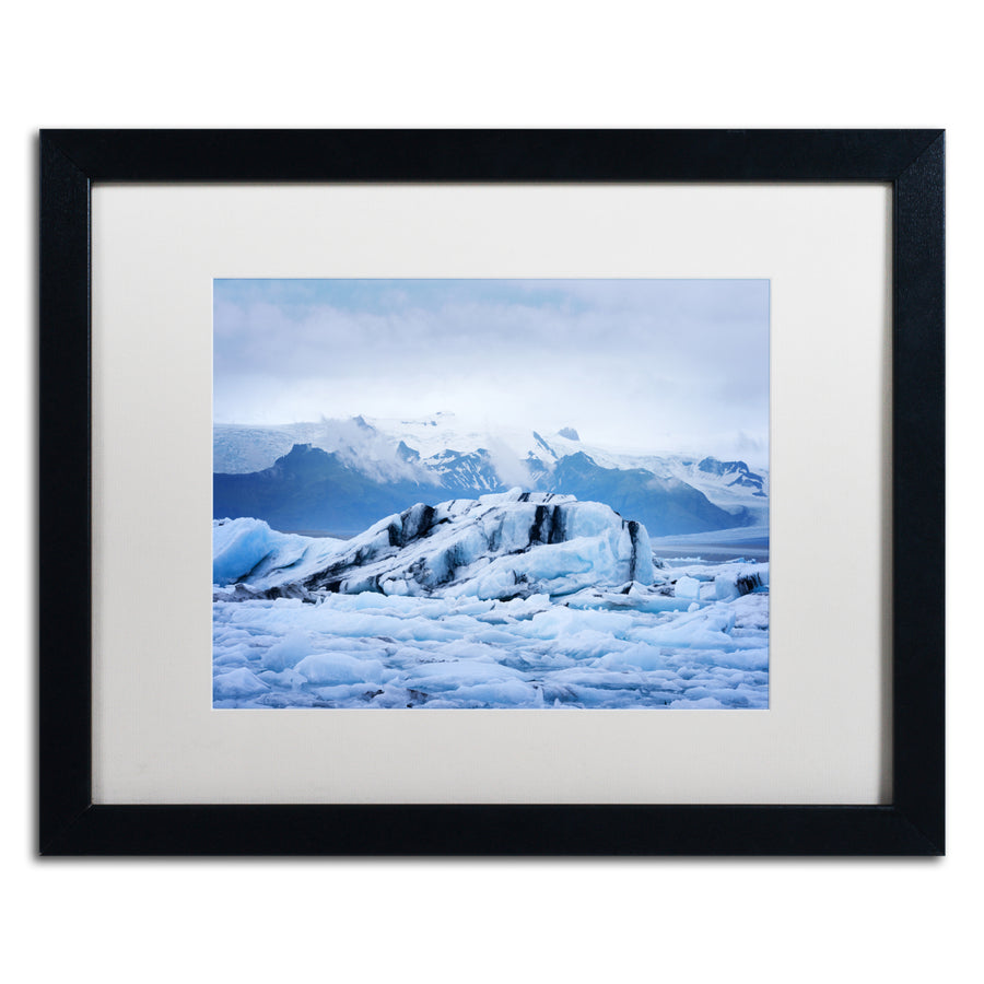 Philippe Sainte-Laudy Ice Planet Black Wooden Framed Art 18 x 22 Inches Image 1