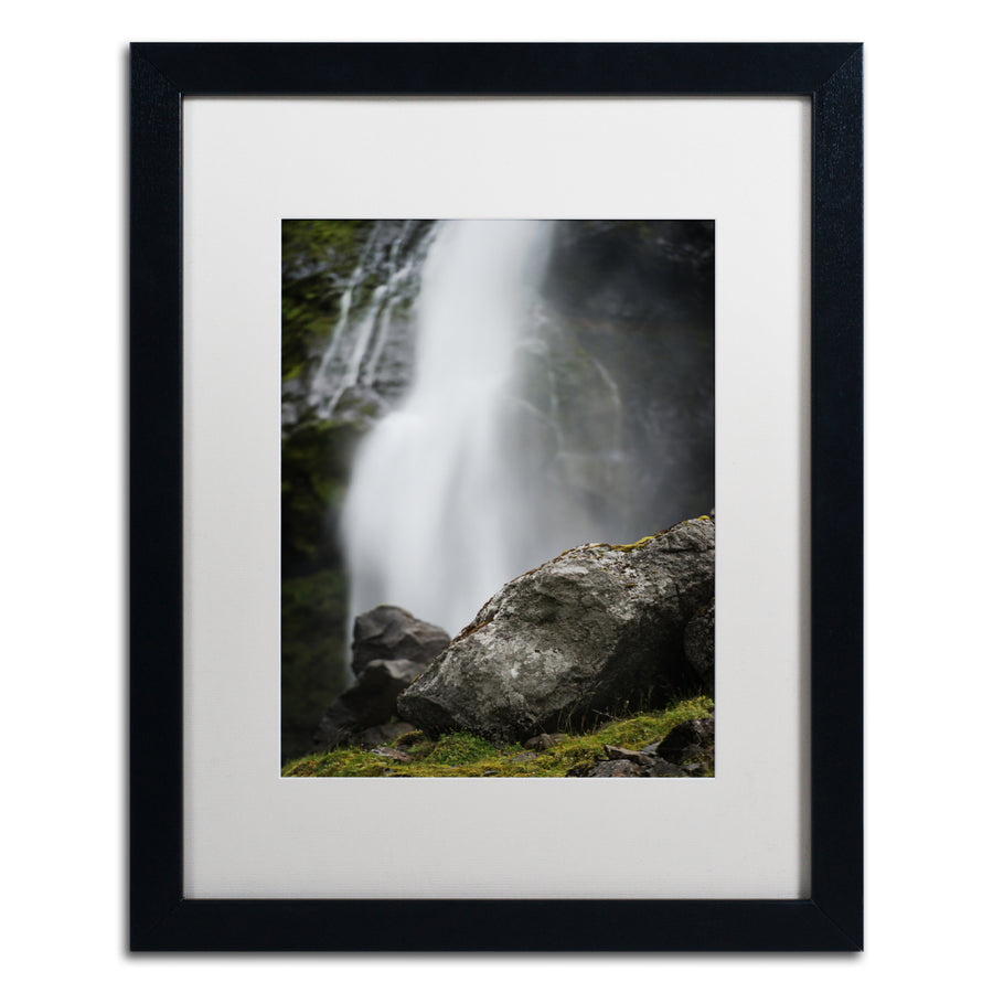 Philippe Sainte-Laudy Meditative Falls Black Wooden Framed Art 18 x 22 Inches Image 1