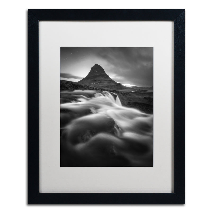 Mathieu Rivrin Kirkjufell Black Wooden Framed Art 18 x 22 Inches Image 1