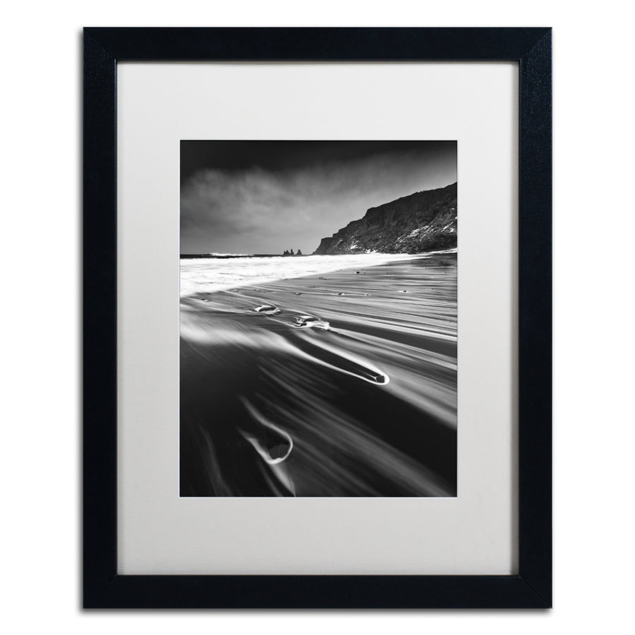 Mathieu Rivrin Veins of the Sea Black Wooden Framed Art 18 x 22 Inches Image 1