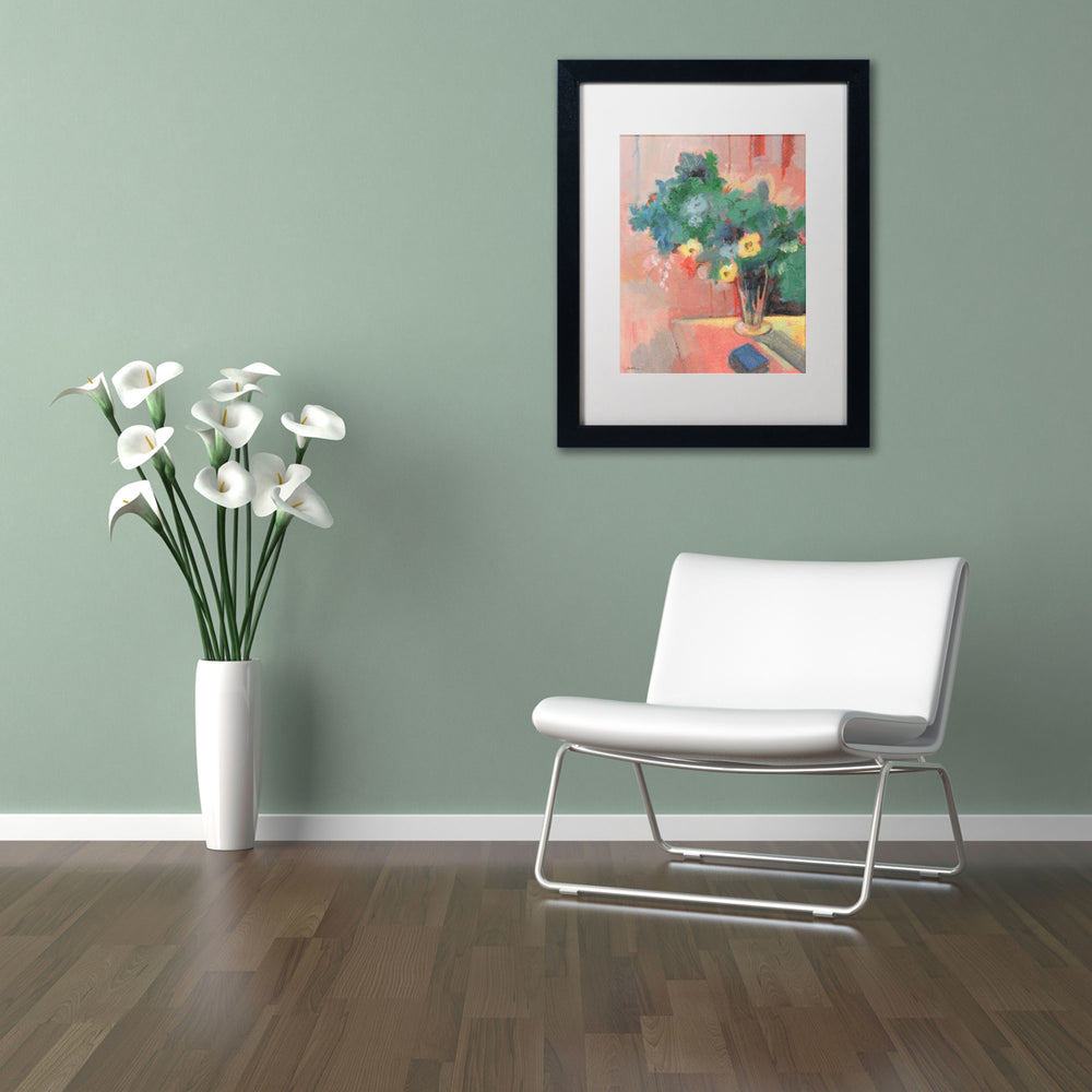 Sheila Golden Bouquet for Bonnard Black Wooden Framed Art 18 x 22 Inches Image 2