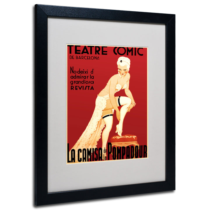 Teatre Comic de Barcelona Black Wooden Framed Art 18 x 22 Inches Image 1