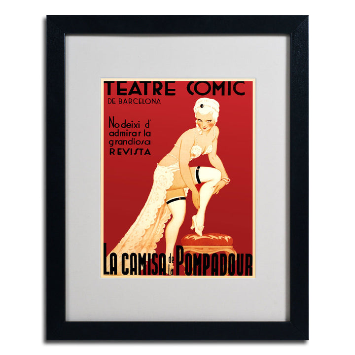 Teatre Comic de Barcelona Black Wooden Framed Art 18 x 22 Inches Image 3