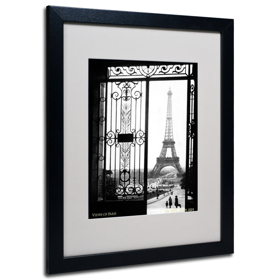Sally Gall Views of Paris Black Wooden Framed Art 18 x 22 Inches Image 1