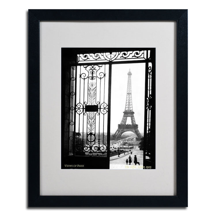 Sally Gall Views of Paris Black Wooden Framed Art 18 x 22 Inches Image 2