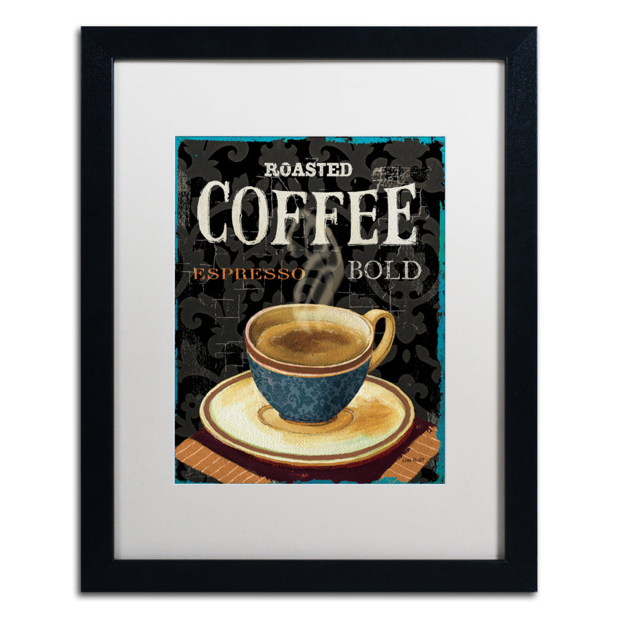 Lisa Audit Todays Coffee IV Black Wooden Framed Art 18 x 22 Inches Image 1