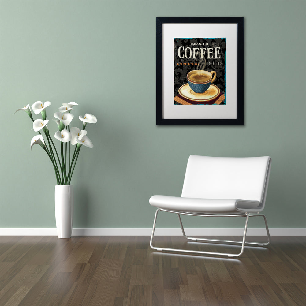 Lisa Audit Todays Coffee IV Black Wooden Framed Art 18 x 22 Inches Image 2