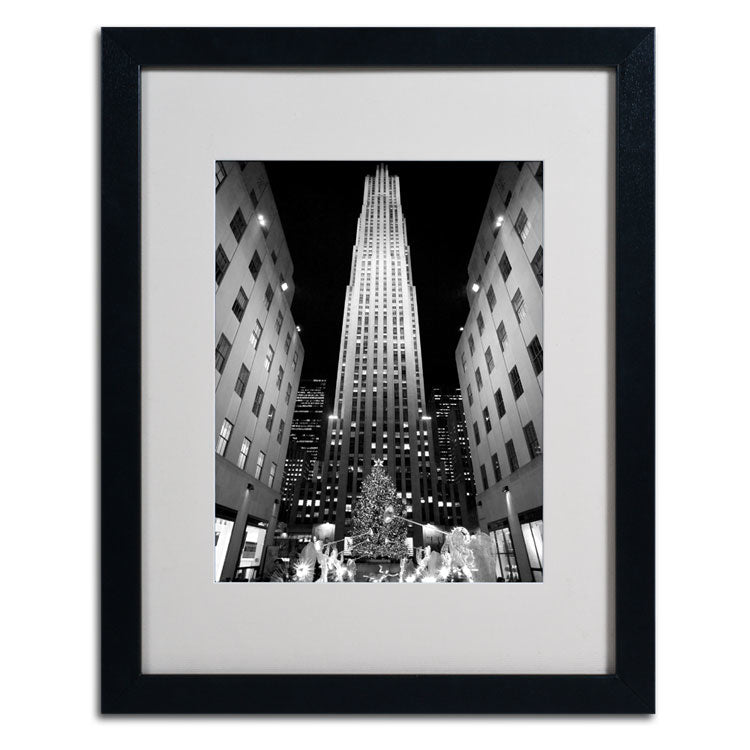 Yale Gurney Rockefeller Night Black Wooden Framed Art 18 x 22 Inches Image 2