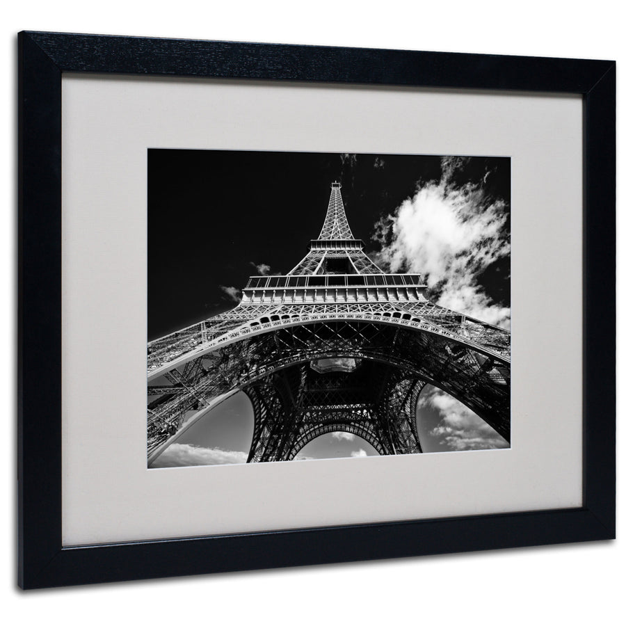 Yale Gurney Paris Eiffel Tower 1 Black Wooden Framed Art 18 x 22 Inches Image 1