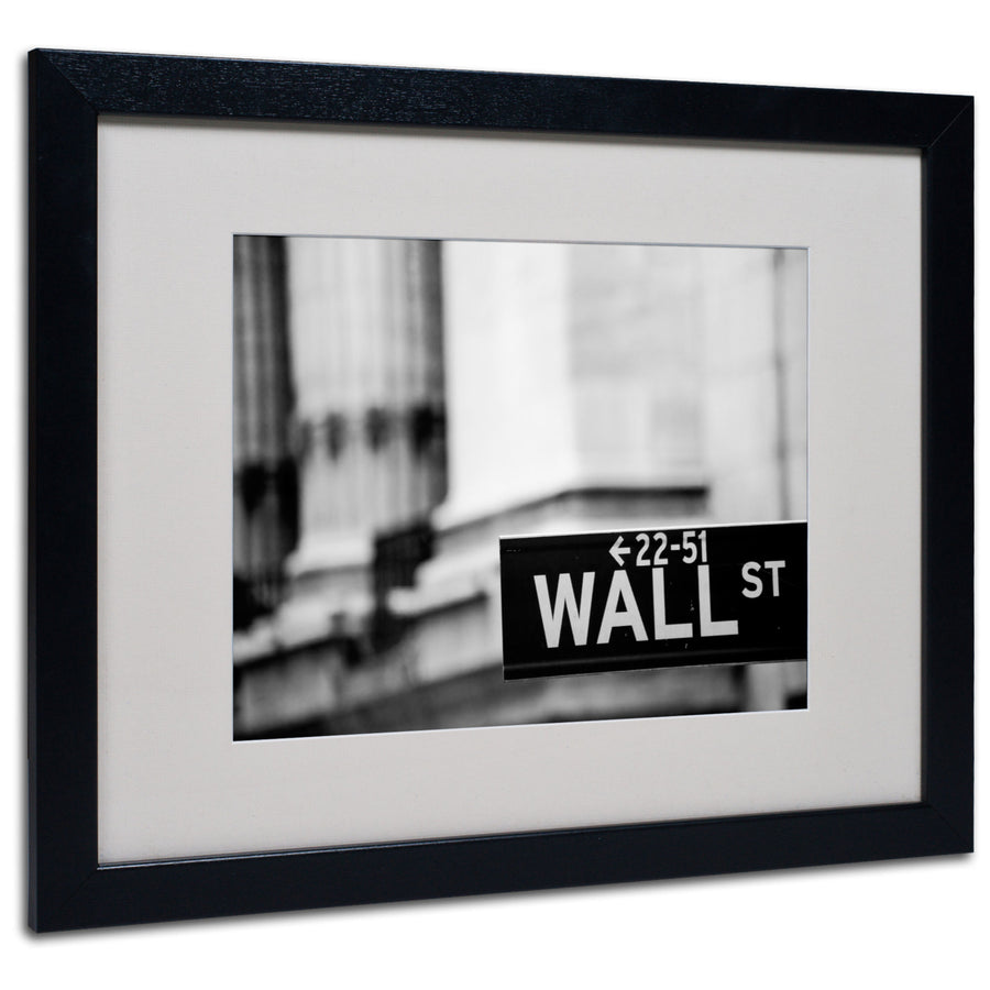 Yale Gurney Wall St Black Wooden Framed Art 18 x 22 Inches Image 1