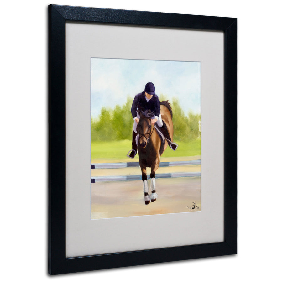 Michelle Moate Horse of Sport X Black Wooden Framed Art 18 x 22 Inches Image 1