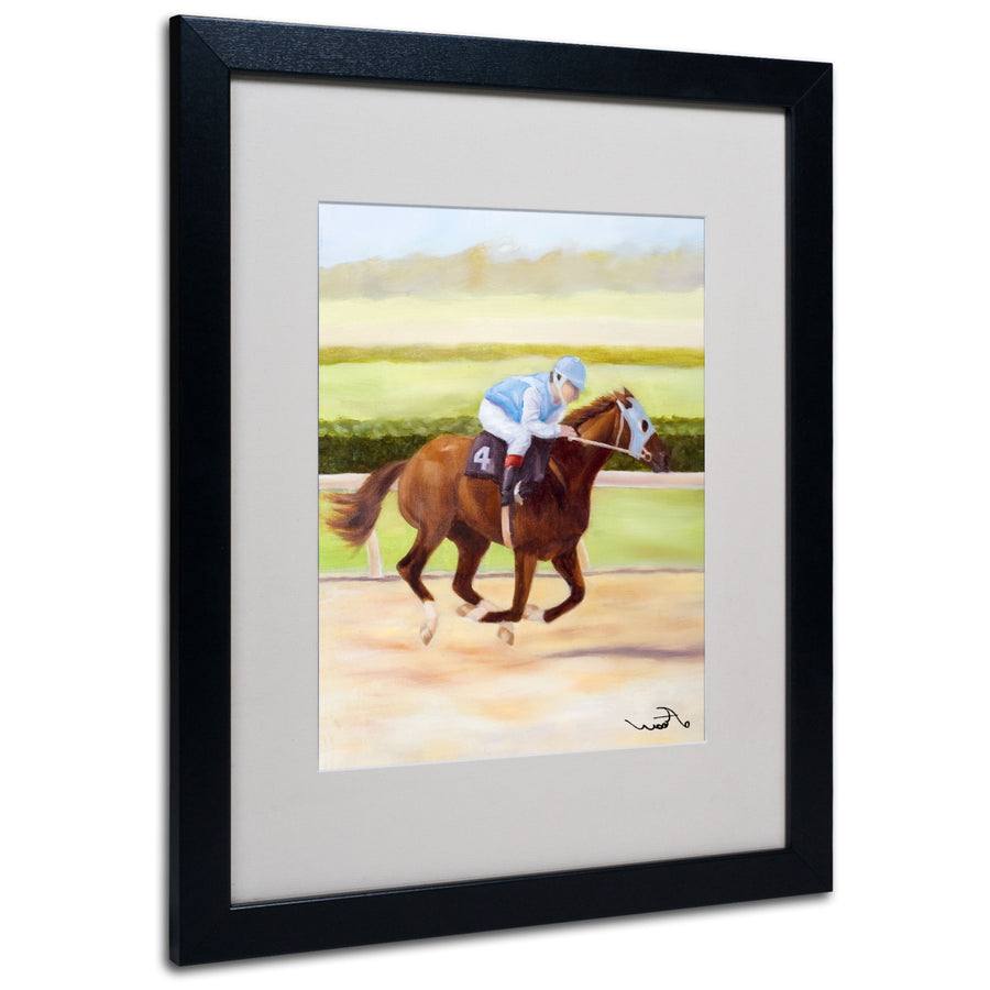 Michelle Moate Horse of Sport II Black Wooden Framed Art 18 x 22 Inches Image 1