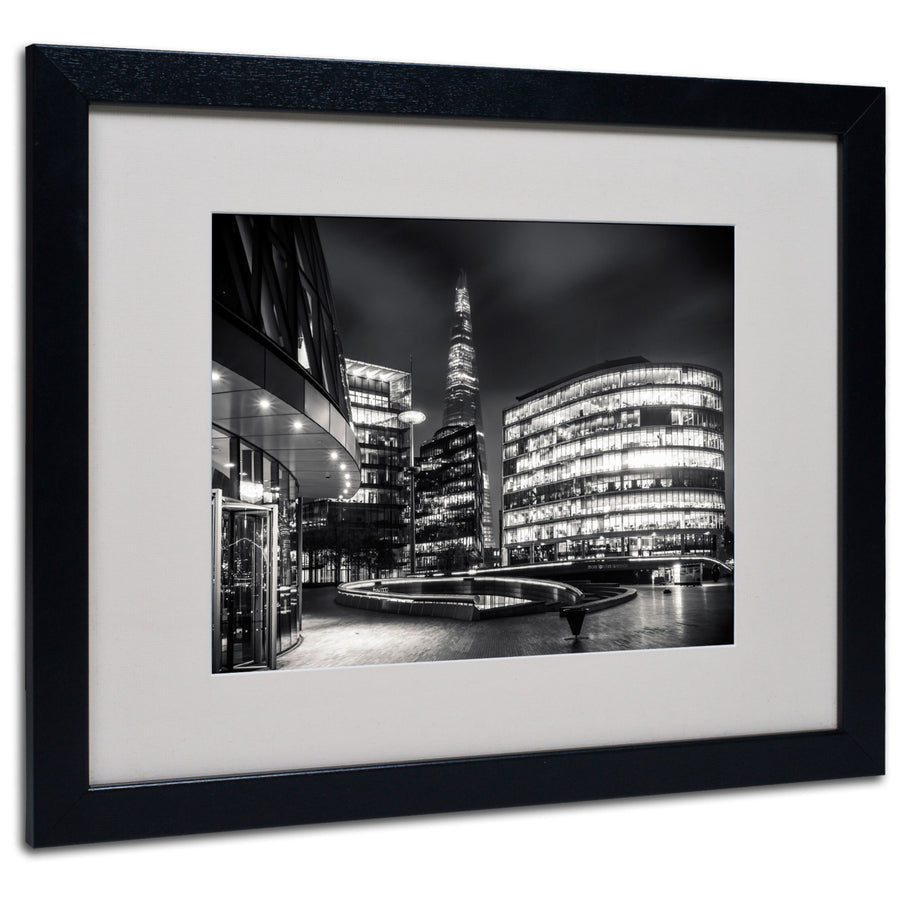 Giuseppe Torre Gotham Side of London Black Wooden Framed Art 18 x 22 Inches Image 1