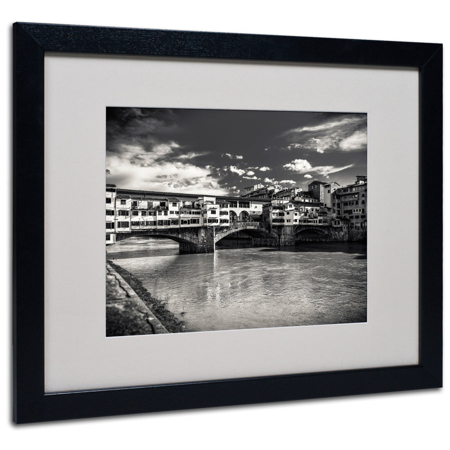 Giuseppe Torre Letters From Florence Black Wooden Framed Art 18 x 22 Inches Image 1