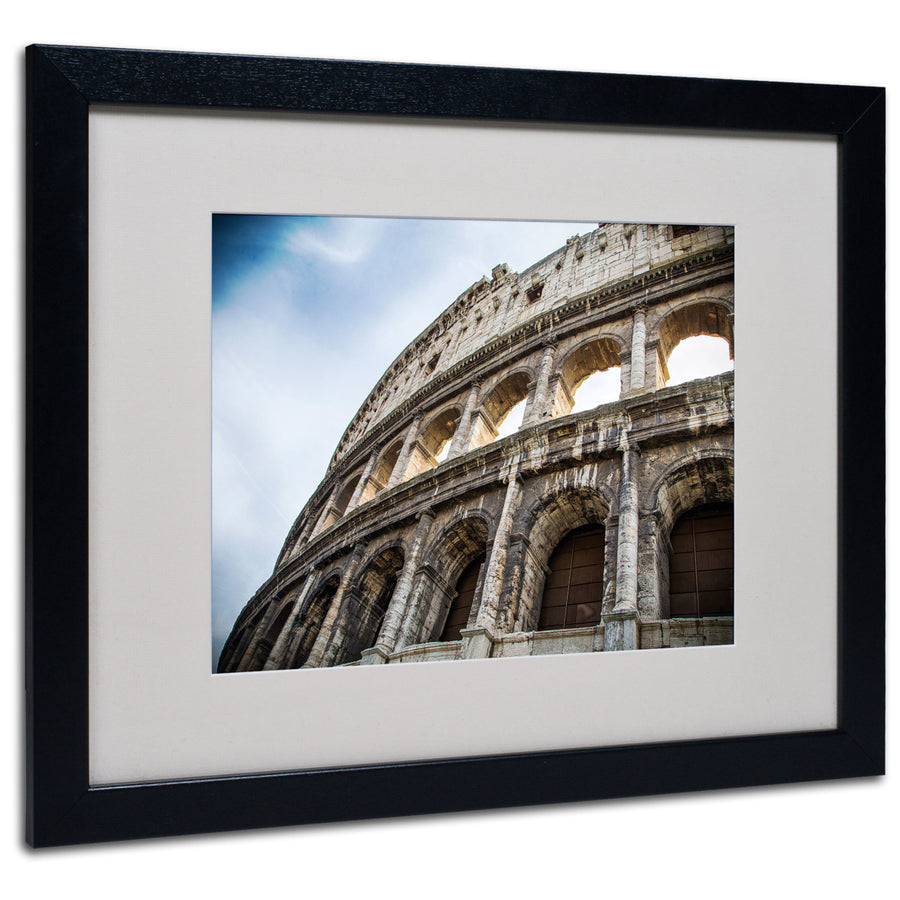 Giuseppe Torre Colosseo Black Wooden Framed Art 18 x 22 Inches Image 1