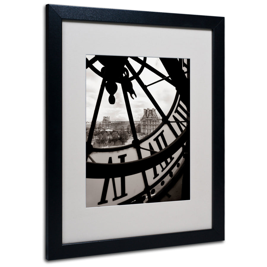 Chris Bliss Big Clock Black Wooden Framed Art 18 x 22 Inches Image 1