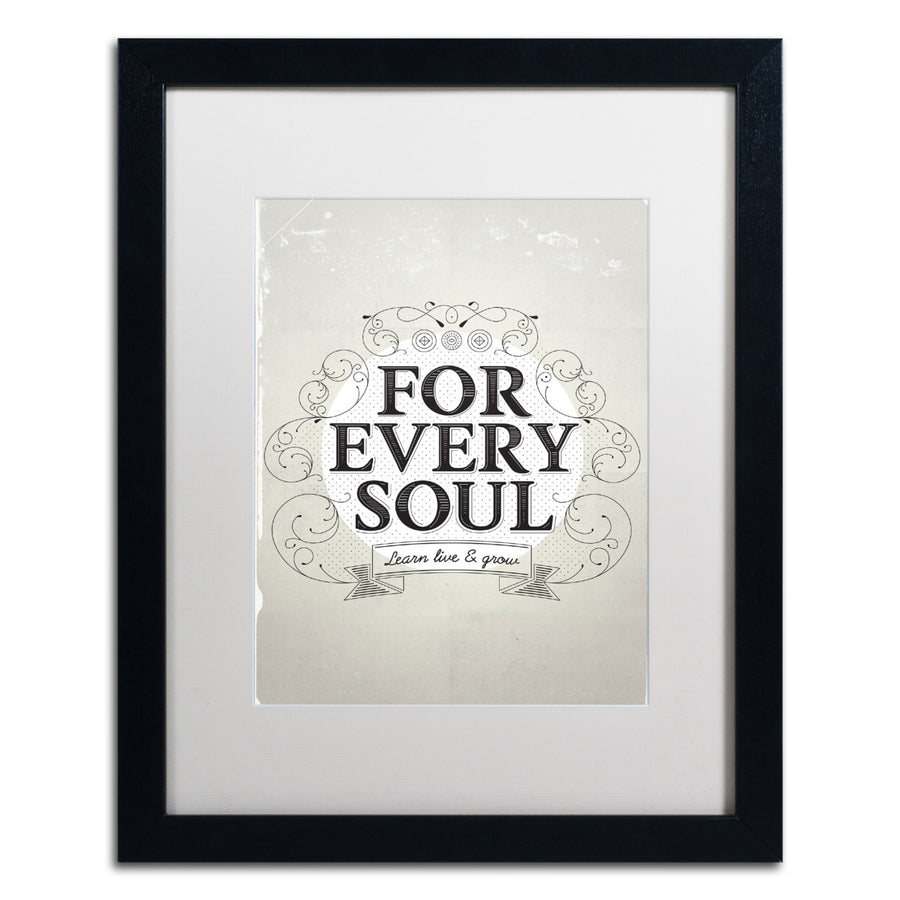 Kavan and Co Every Soul Black Wooden Framed Art 18 x 22 Inches Image 1
