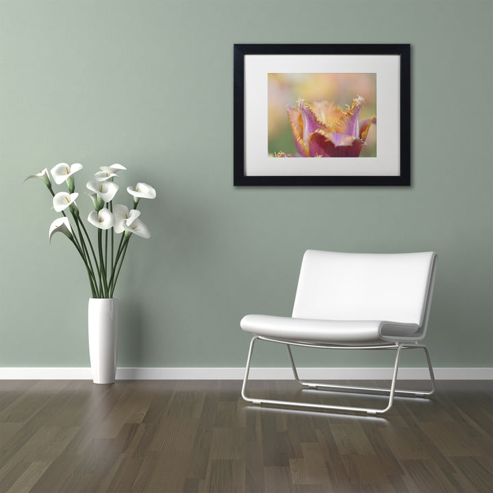 Cora Niele Tulip Crispa Black Wooden Framed Art 18 x 22 Inches Image 2