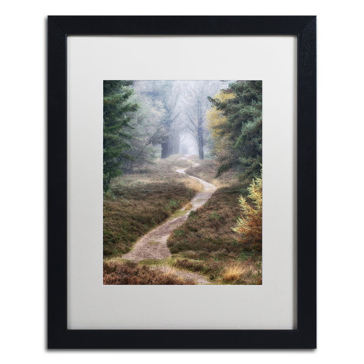Cora Niele Hiking Trail Black Wooden Framed Art 18 x 22 Inches Image 1