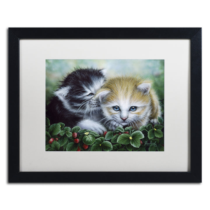 Jenny Newland Friendship Black Wooden Framed Art 18 x 22 Inches Image 1