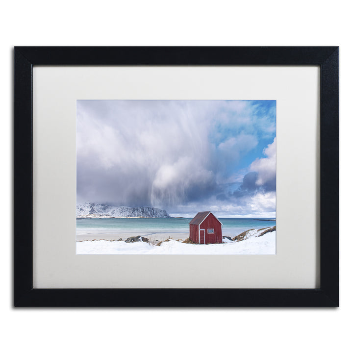 Michael Blanchette Photography Beach Mood Black Wooden Framed Art 18 x 22 Inches Image 1