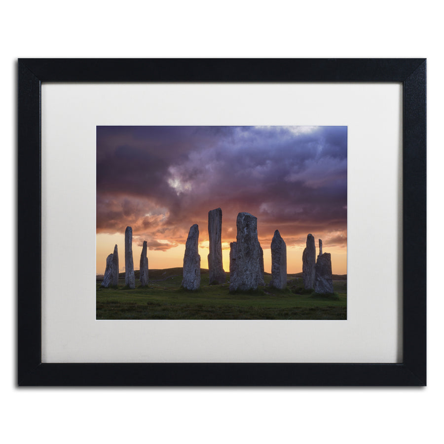 Michael Blanchette Photography Callanish Sunset Black Wooden Framed Art 18 x 22 Inches Image 1