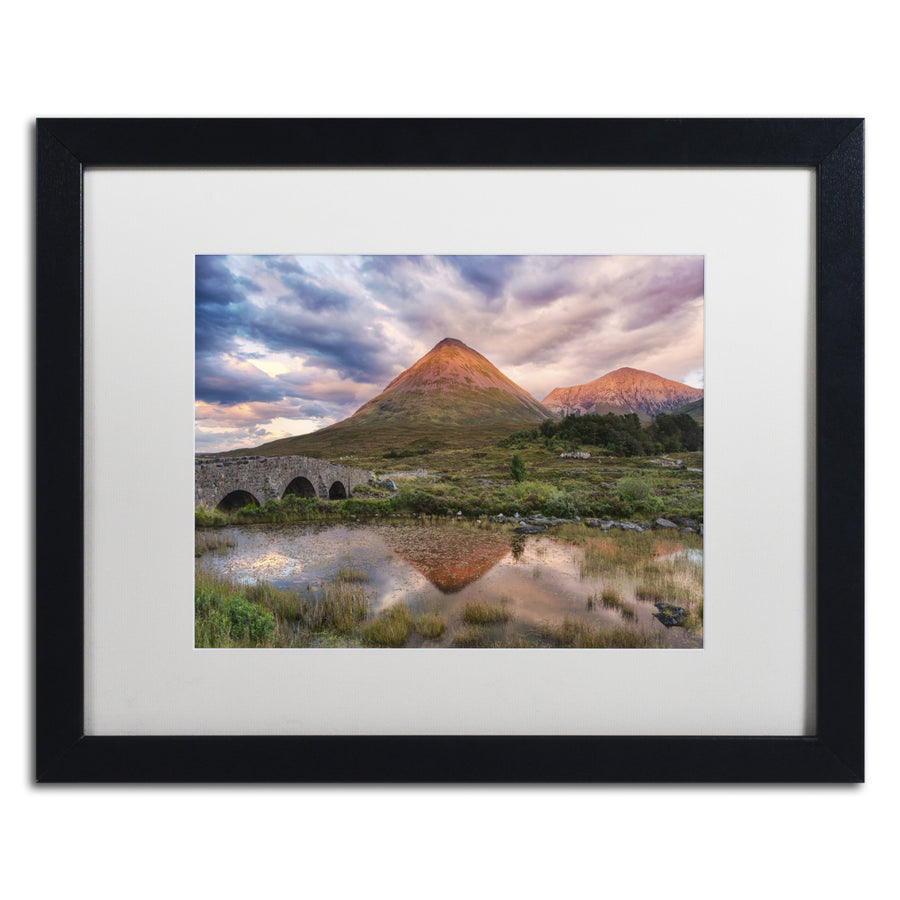 Michael Blanchette Photography Glamaig Sunset Black Wooden Framed Art 18 x 22 Inches Image 1