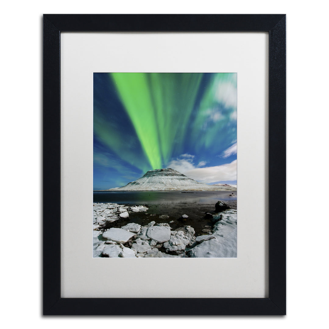 Michael Blanchette Photography Auroral Eruption Black Wooden Framed Art 18 x 22 Inches Image 1