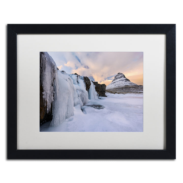 Michael Blanchette Photography Frozen Canopy Black Wooden Framed Art 18 x 22 Inches Image 1
