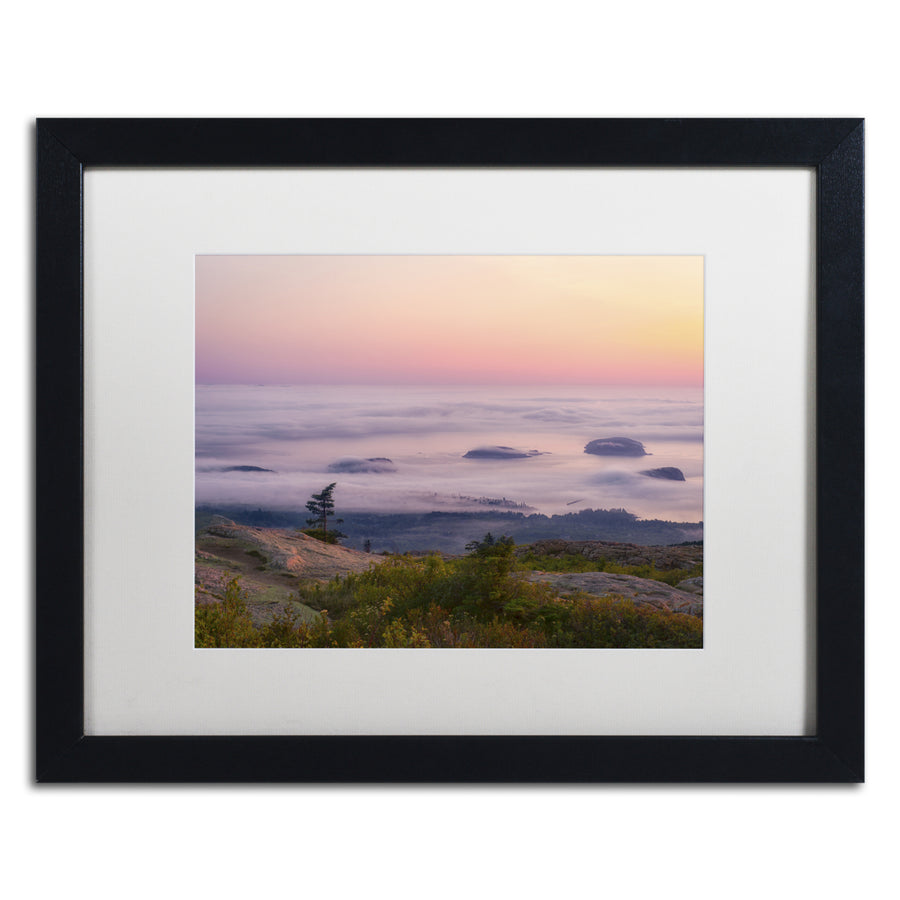 Michael Blanchette Photography Islands in the Fog Black Wooden Framed Art 18 x 22 Inches Image 1