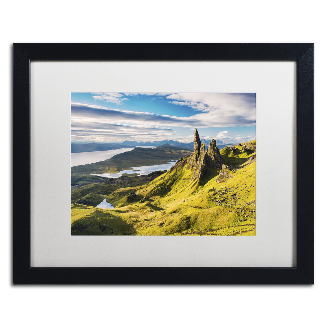 Michael Blanchette Photography Light on the Storr Black Wooden Framed Art 18 x 22 Inches Image 1