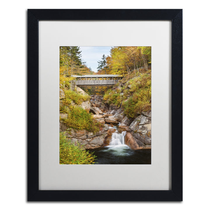 Michael Blanchette Photography Sentinel Bridge Black Wooden Framed Art 18 x 22 Inches Image 1