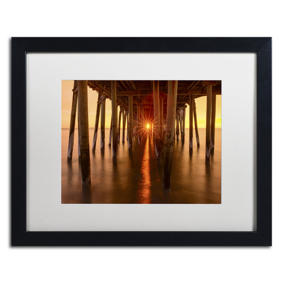 Michael Blanchette Photography Under the Pier Black Wooden Framed Art 18 x 22 Inches Image 1
